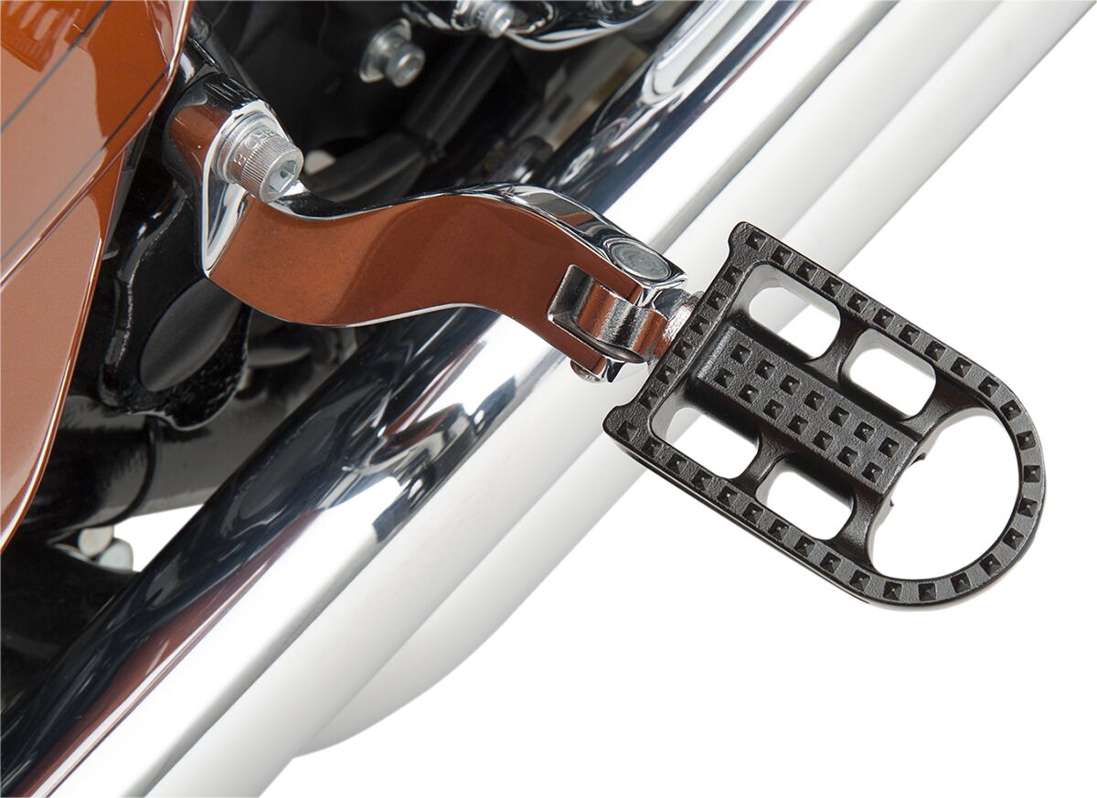 BILTWELL MUSHMAN STEEL FOOTPEGS BLACK ELECTROPLATE 7002-201-01