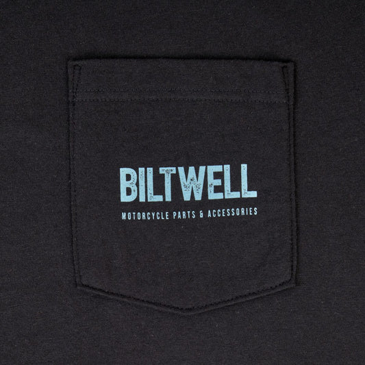 BILTWELL TEE OLD JUNK Pocket BK BK SM 8102-136-002