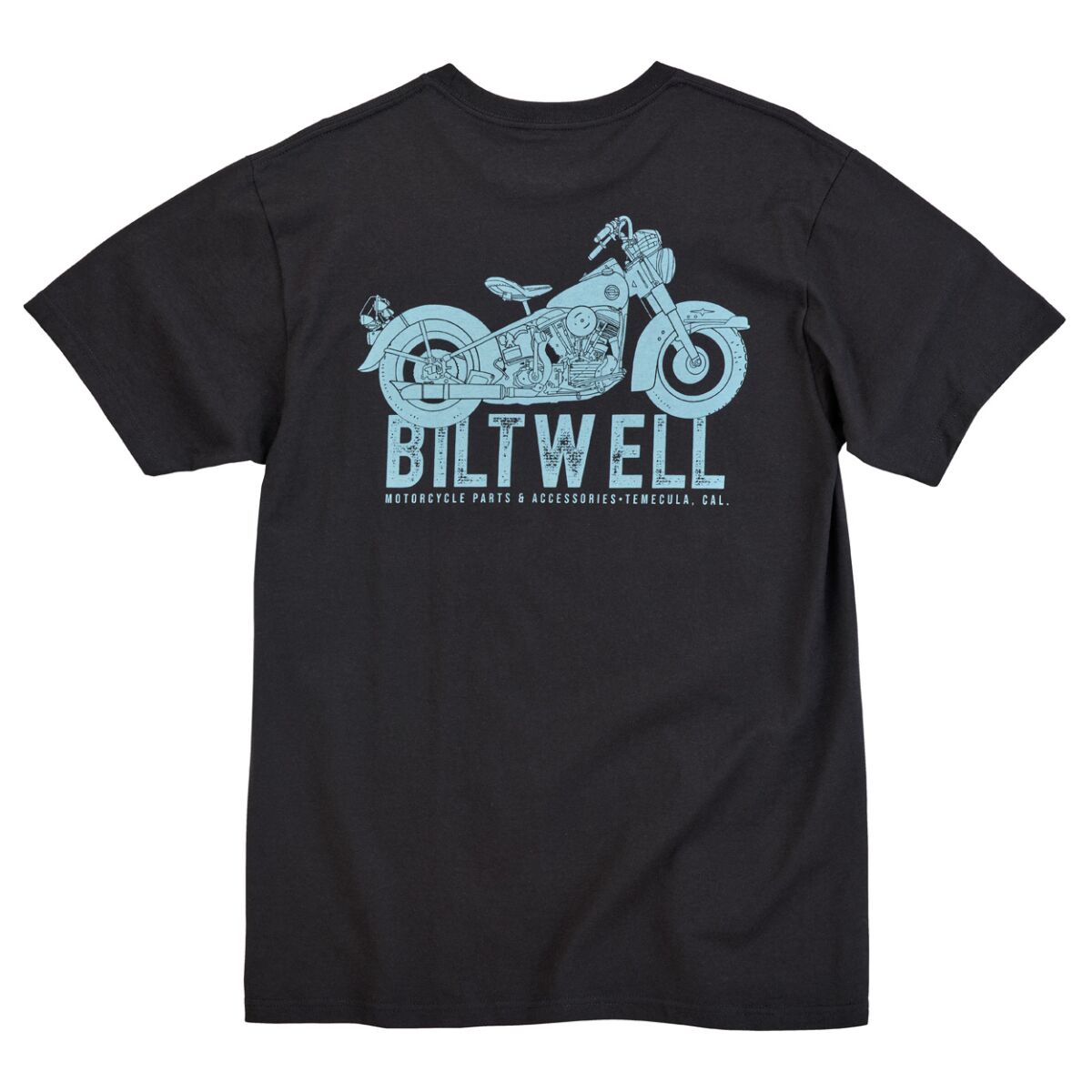 BILTWELL TEE OLD JUNK POCKET BK BK MD 8102-136-003