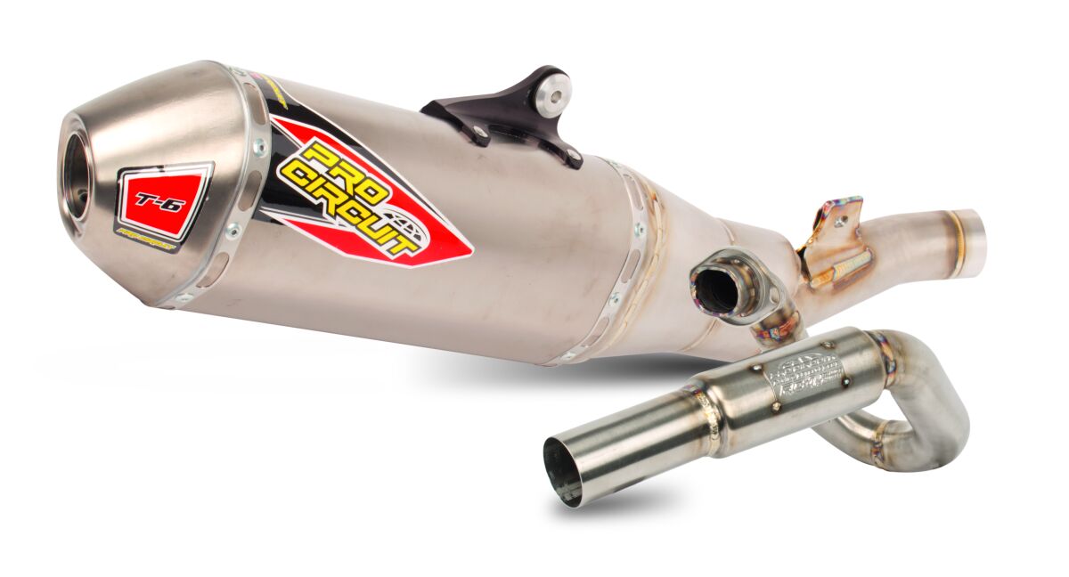 PRO CIRCUIT T-6 BC STAINLESS STEEL TITANIUM EXHAUST SYSTEM 0122545H