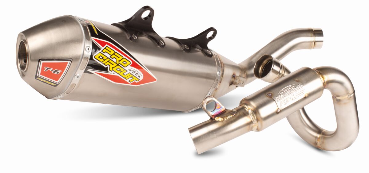 PRO CIRCUIT T-6 BC STAINLESS STEEL TITANIUM EXHAUST SYSTEM 0152545H