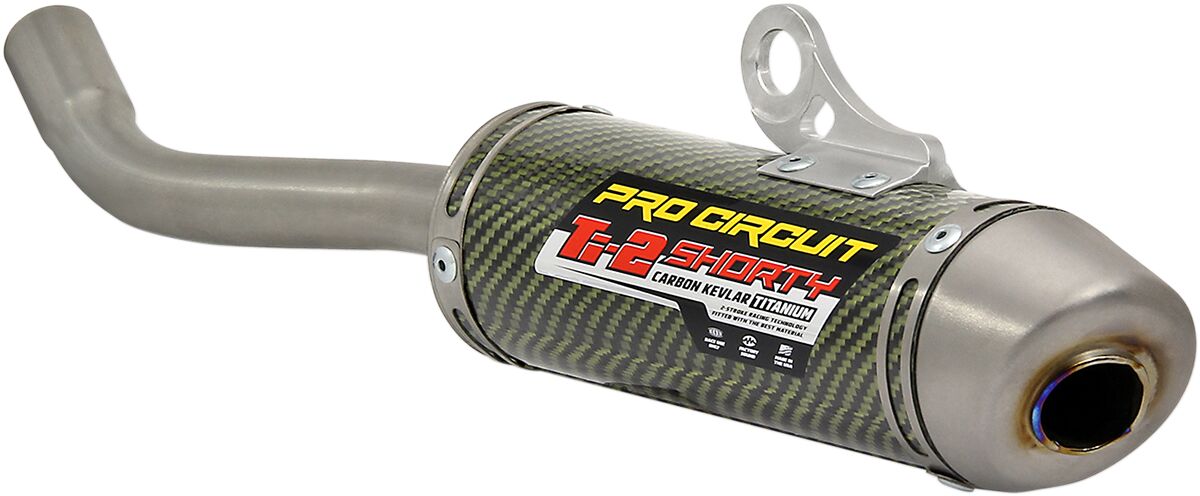 PRO CIRCUIT MUFFLER/SILENCER TI-2 SHORTY CARBON KEVLAR TITANIUM 1131412K