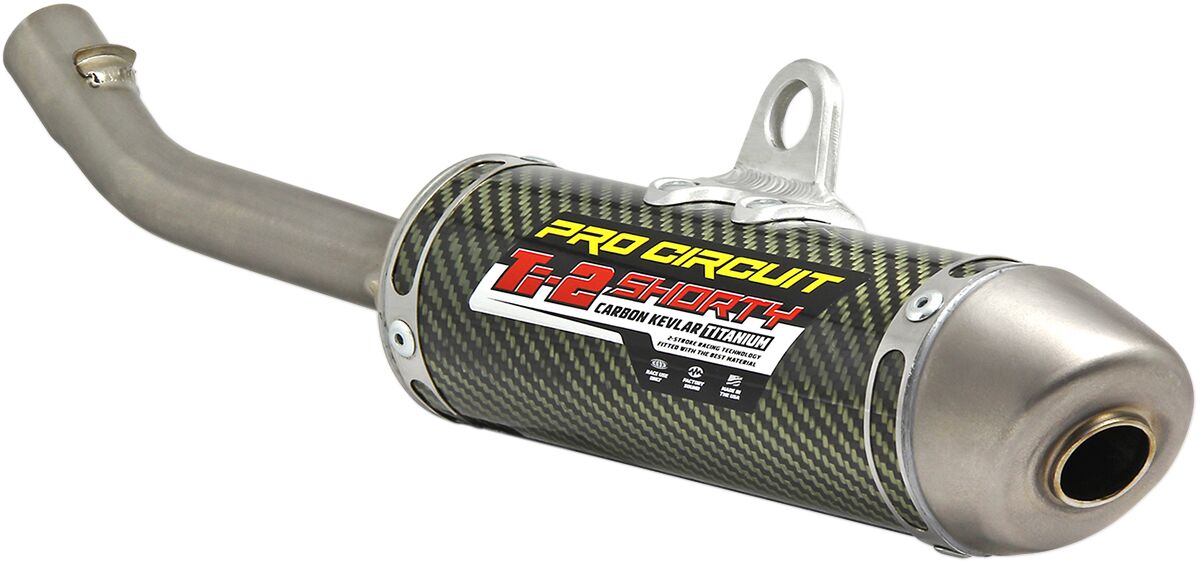 PRO CIRCUIT MUFFLER/SILENCER TI-2 SHORTY CARBON KEVLAR TITANIUM 1111412K