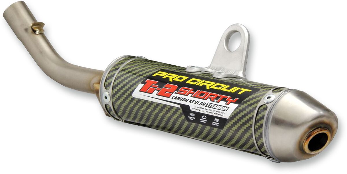 PRO CIRCUIT MUFFLER/SILENCER TI-2 SHORTY CARBON KEVLAR TITANIUM 1151665K