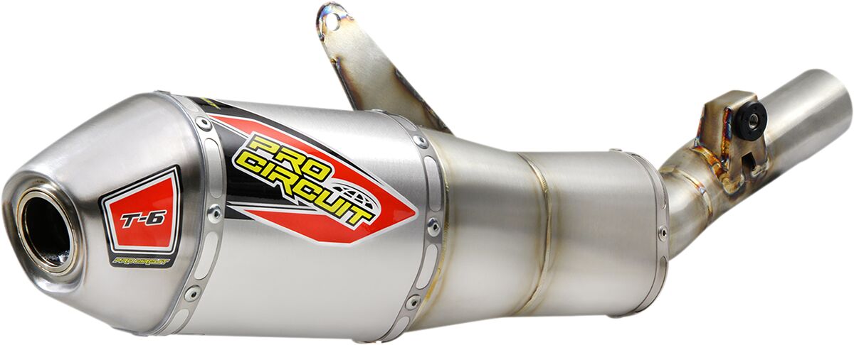 PRO CIRCUIT T-6 STAINLESS STEEL ALUMINIUM SLIP-ON MUFFLER 0112145A