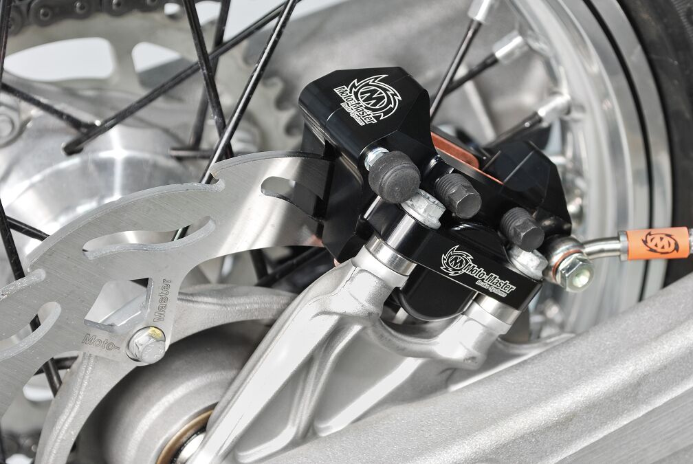 MOTO-MASTER BRAKE CALIPER 2-PISTON BLACK REAR 210103