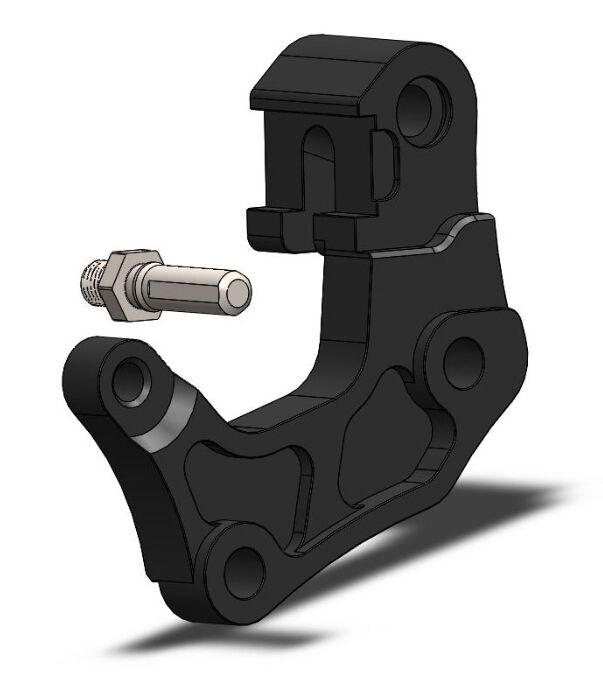 MOTO-MASTER BRAKE CALIPER RELOCATION BRACKET 320MM RIGHT 211153