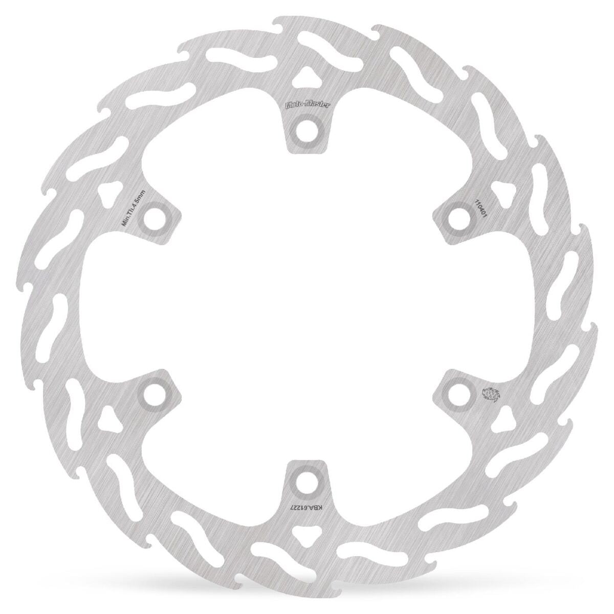 MOTO-MASTER BRAKE ROTOR FIXED FLAME NATURAL 110401