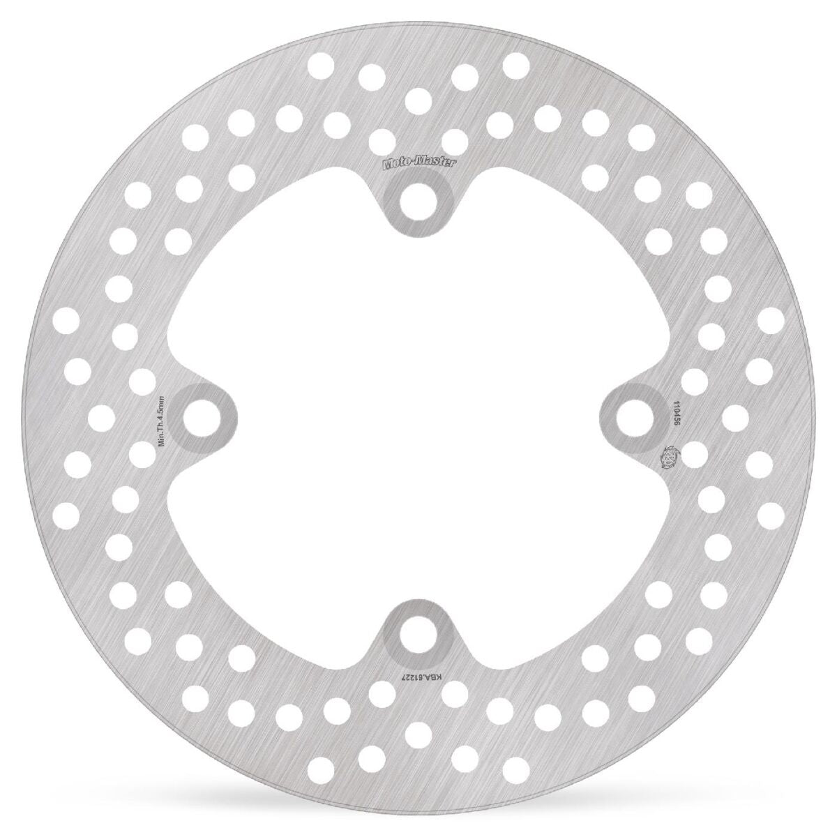 MOTO-MASTER BRAKE ROTOR FIXED HALO ROUND NATURAL 110456