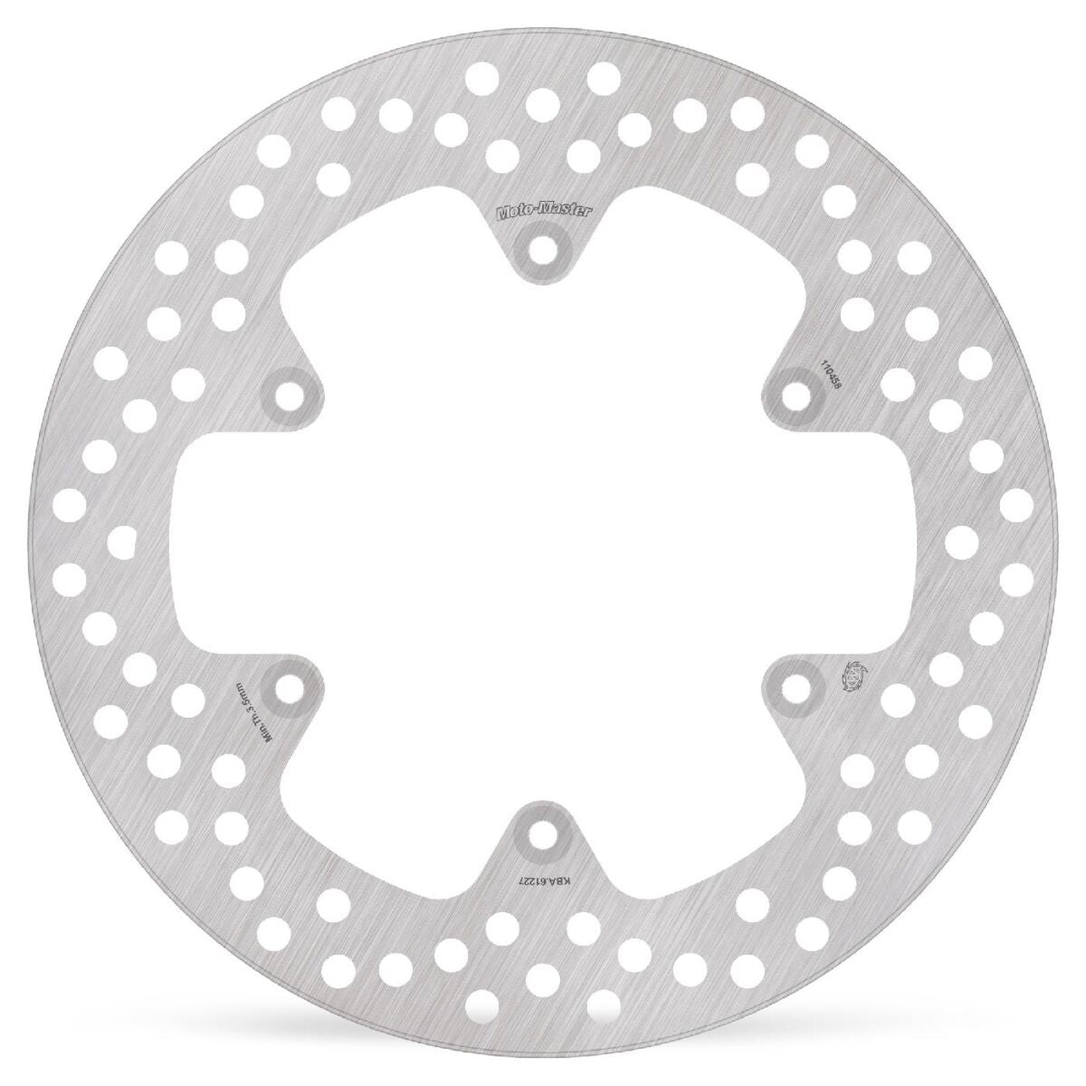 MOTO-MASTER BRAKE ROTOR FIXED HALO ROUND NATURAL 110458