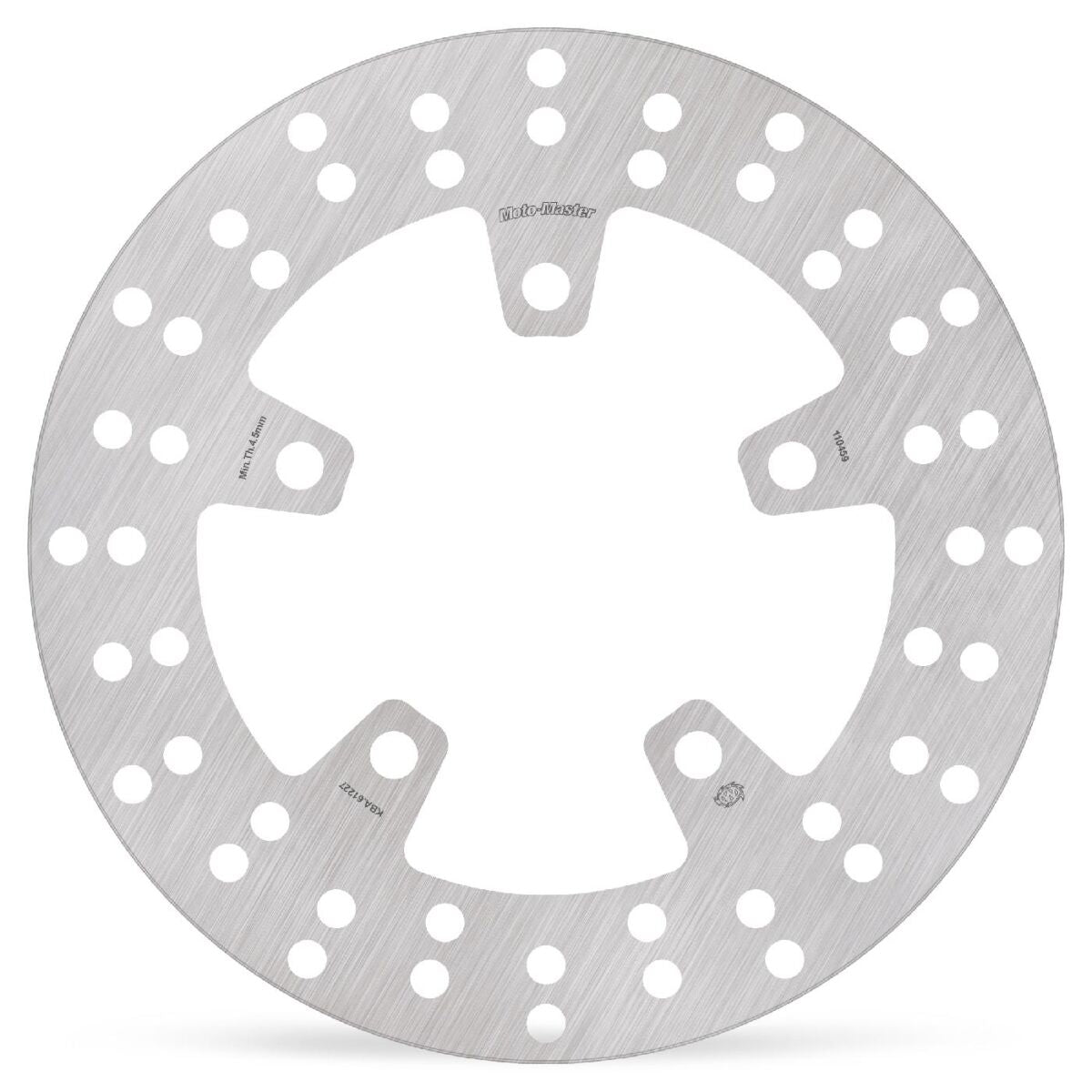 MOTO-MASTER BRAKE ROTOR FIXED HALO ROUND NATURAL 110459