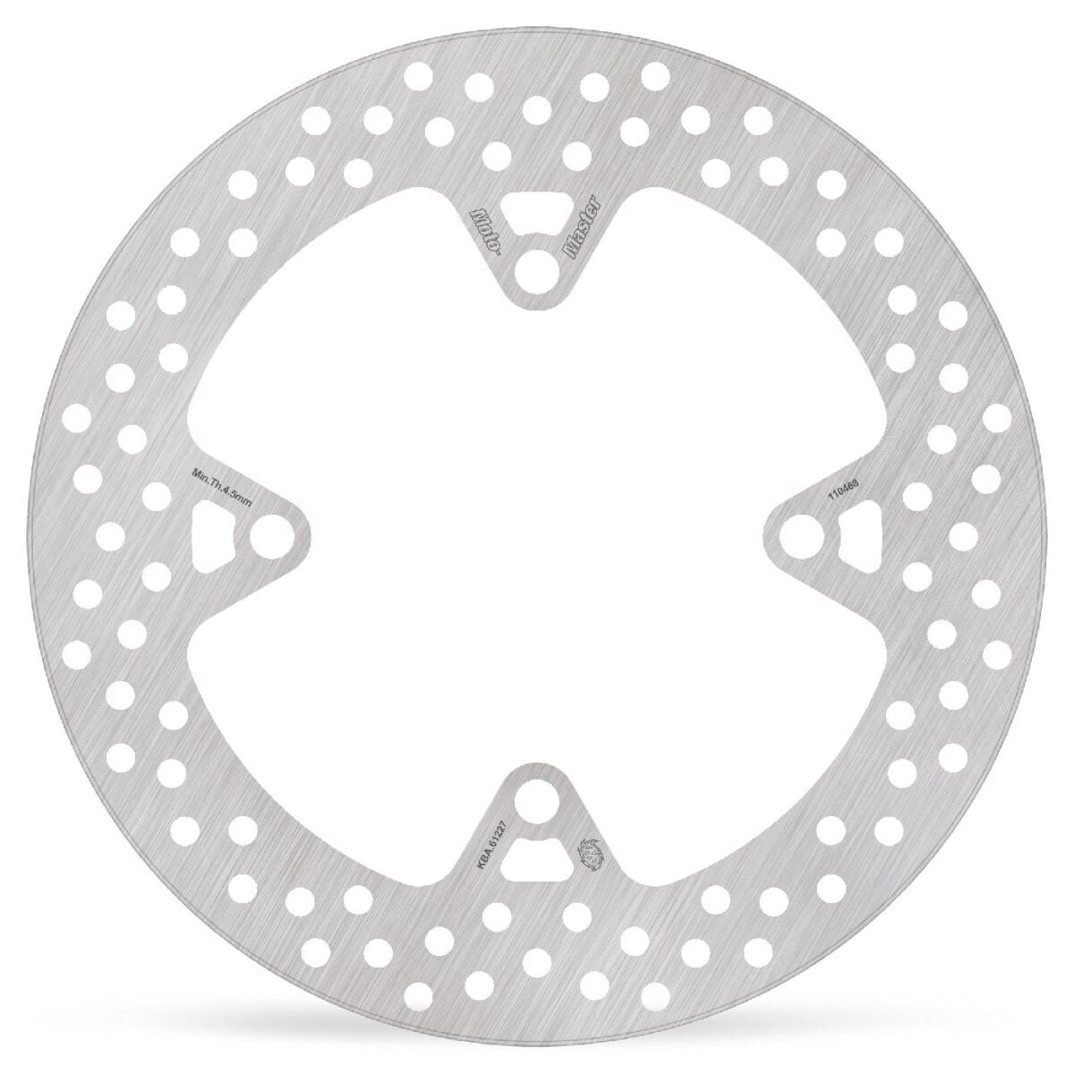 MOTO-MASTER BRAKE ROTOR FIXED HALO ROUND NATURAL 110468