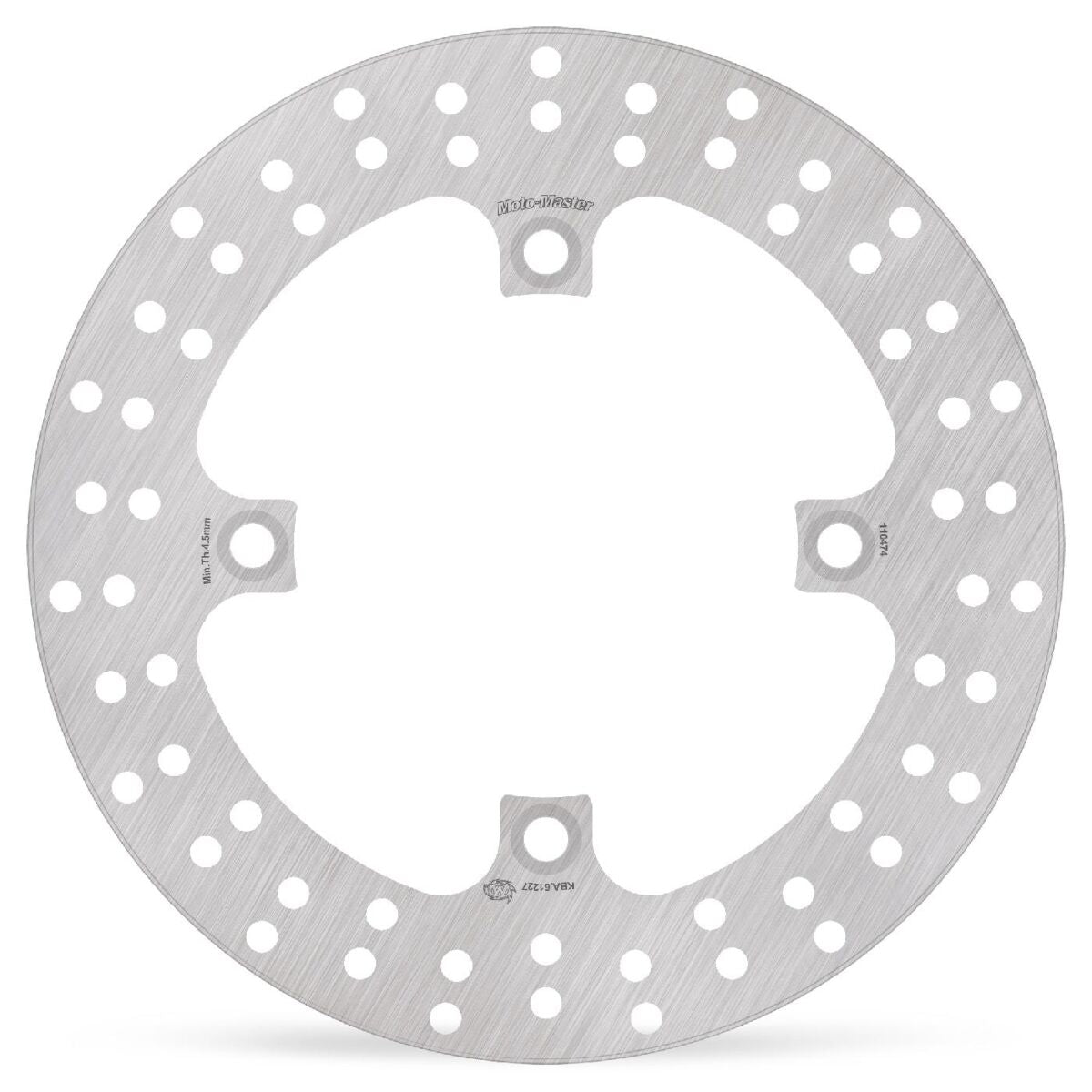 MOTO-MASTER BRAKE ROTOR FIXED HALO ROUND NATURAL 110474