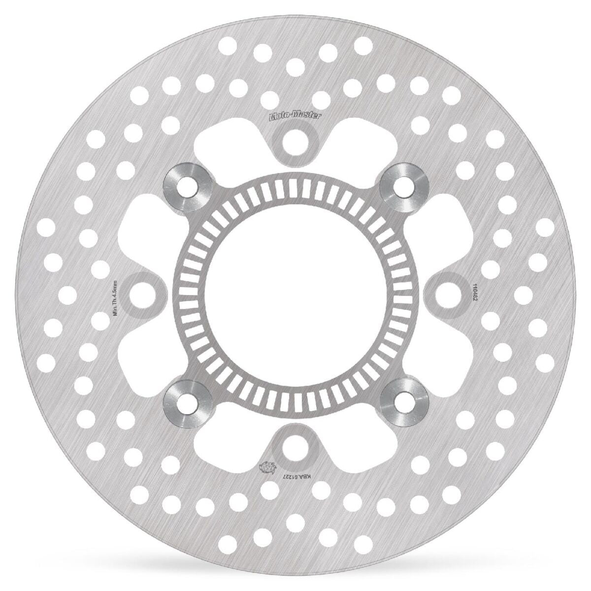 MOTO-MASTER BRAKE ROTOR FIXED HALO ROUND NATURAL 110482