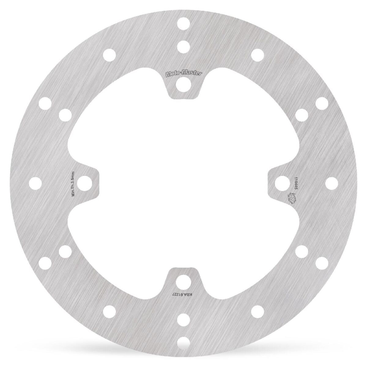 MOTO-MASTER BRAKE ROTOR FIXED HALO ROUND 110445