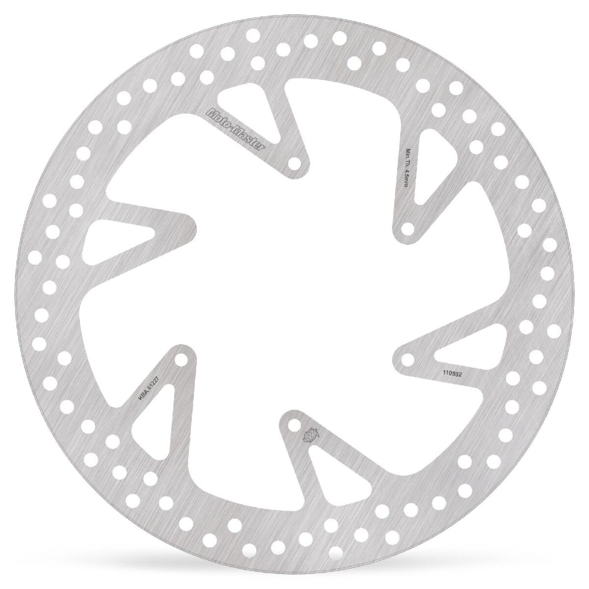 MOTO-MASTER BRAKE ROTOR FIXED HALO ROUND 110592