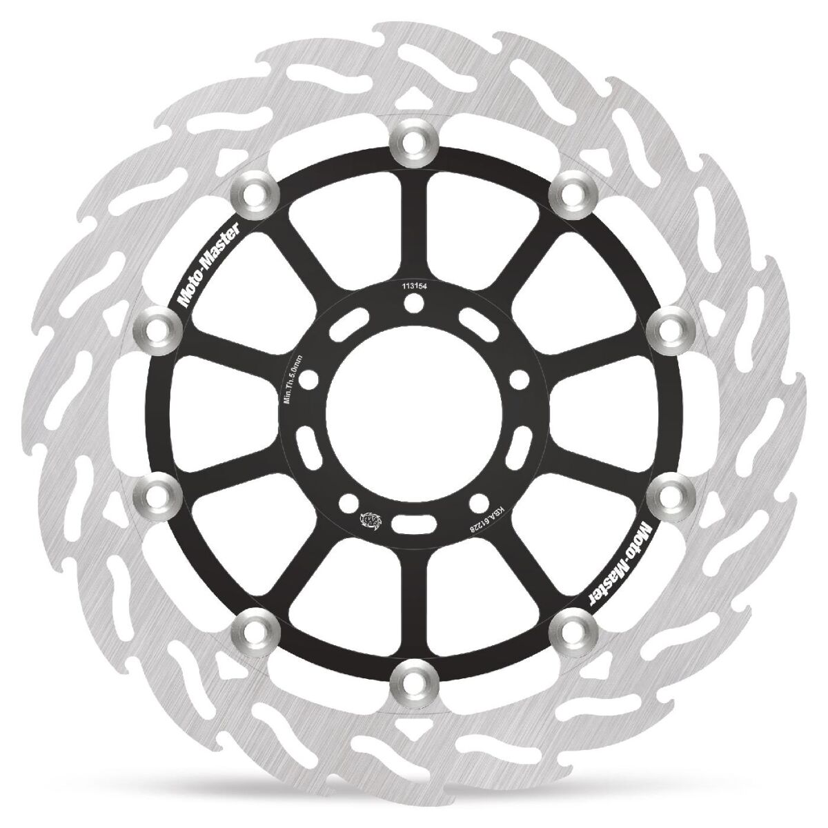 MOTO-MASTER BRAKE ROTOR FLOATING FLAME RACING 113154