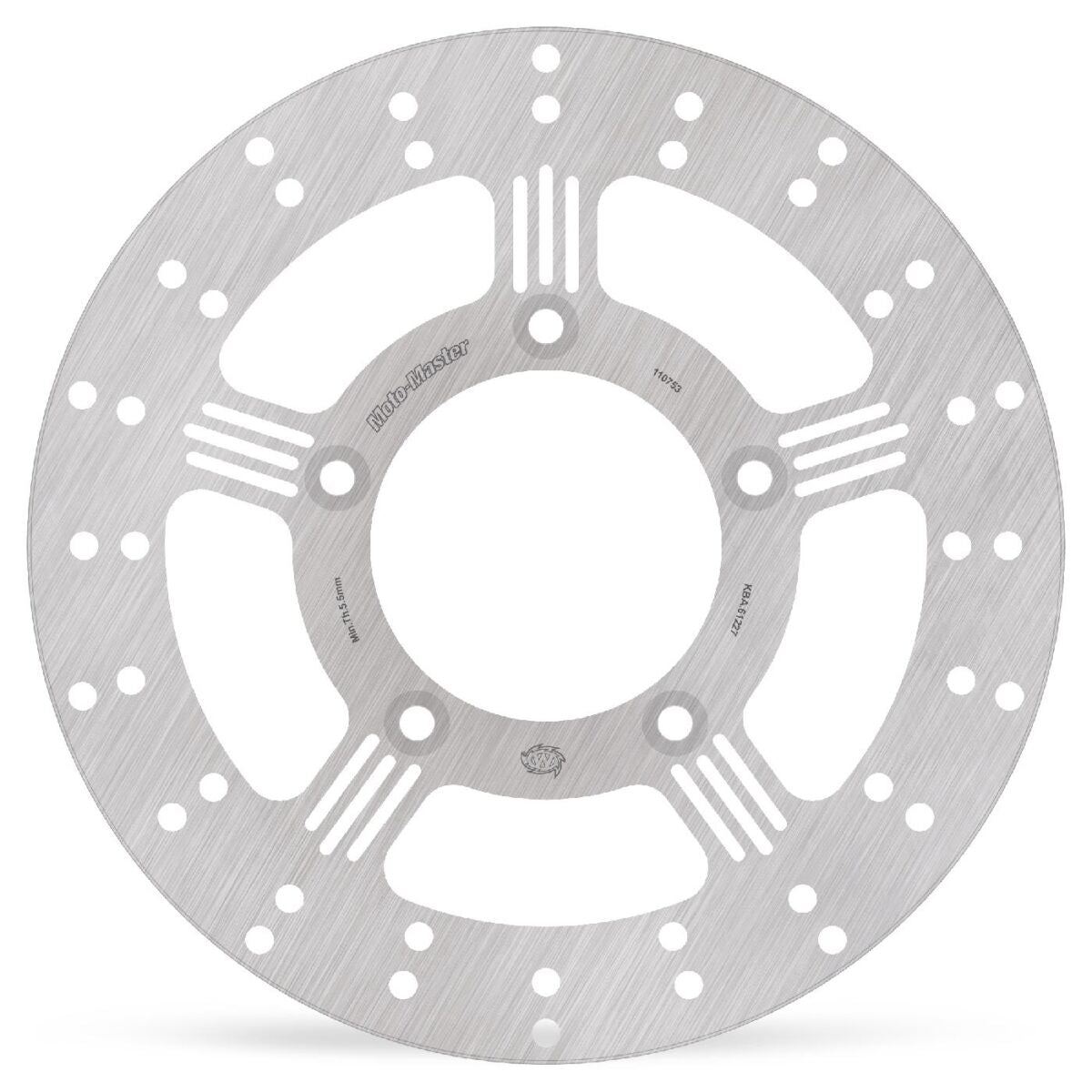 MOTO-MASTER BRAKE ROTOR FIXED ROUND REAR 110753