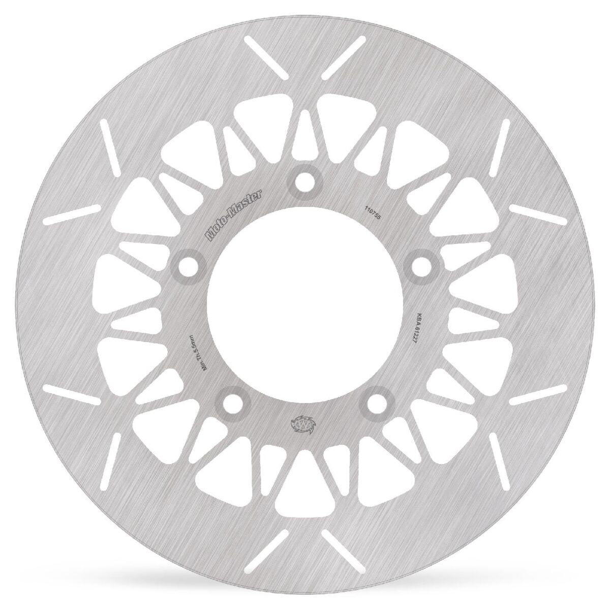 MOTO-MASTER BRAKE ROTOR FIXED ROUND REAR 110756