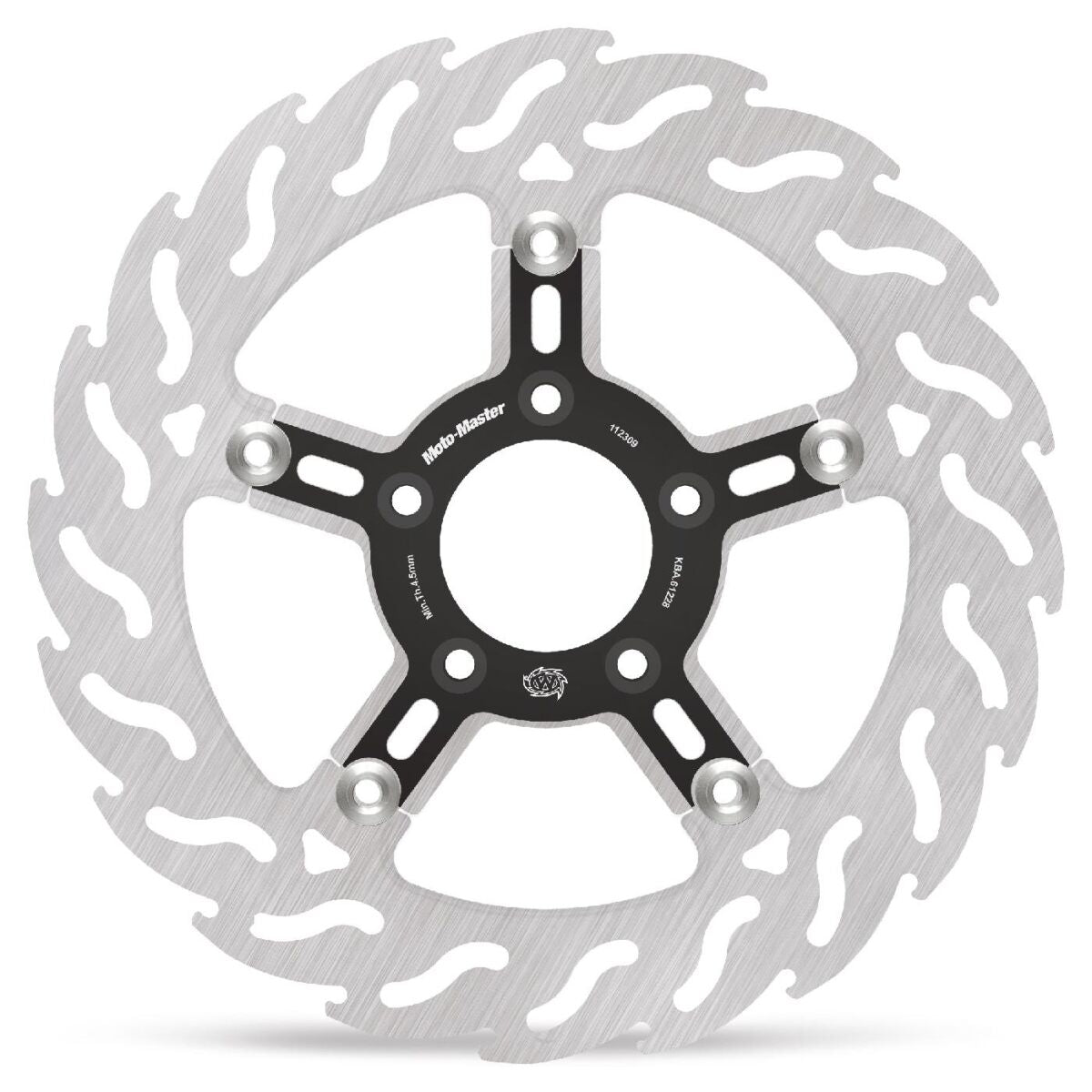 MOTO-MASTER BRAKE ROTOR FLOATING FLAME FRONT 112309