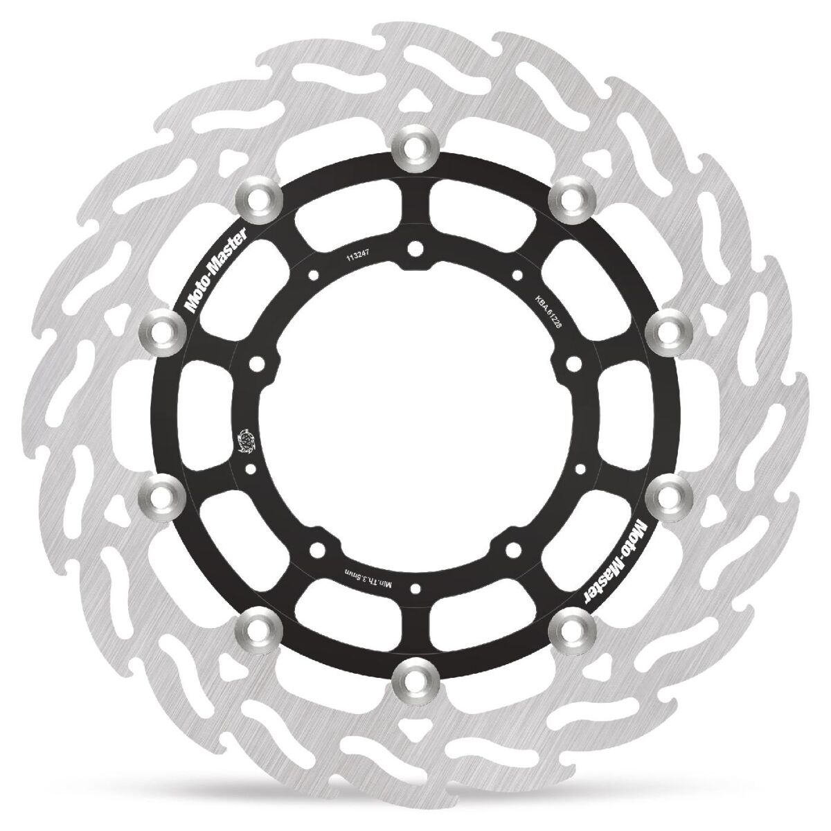 MOTO-MASTER BRAKE ROTOR FLOATING FLAME FRONT 113247