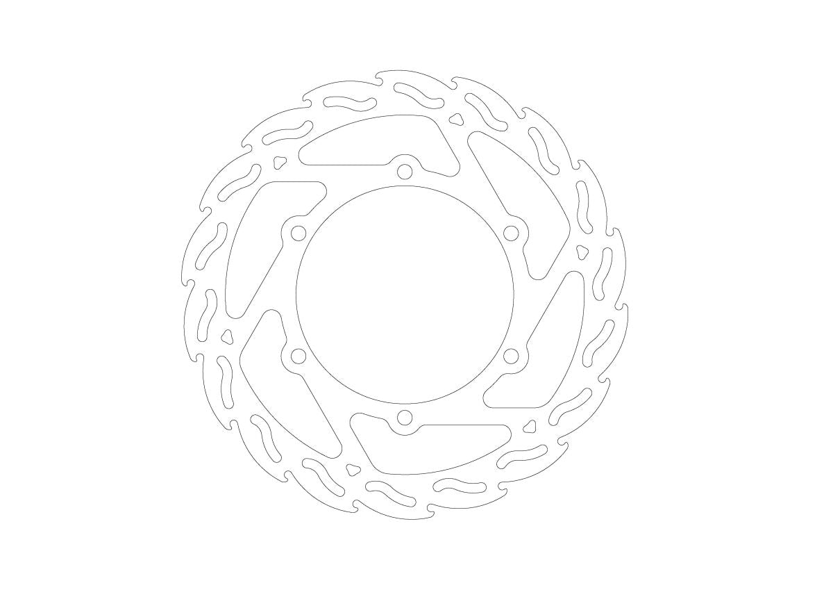 MOTO-MASTER BRAKE DISC FLAME FRONT 110972