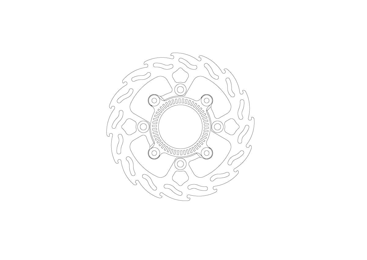 MOTO-MASTER BRAKE ROTOR FIXED FLAME 110977