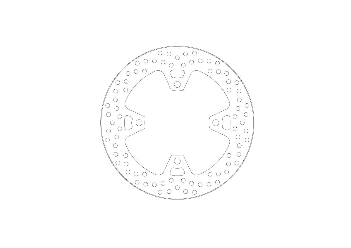 MOTO-MASTER BRAKE ROTOR FIXED HALO 110980