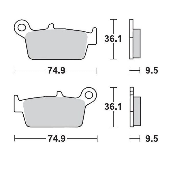 MOTO-MASTER BRAKE PAD OFFROAD SINTER PRO RACING GP 91812