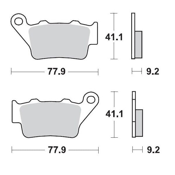 MOTO-MASTER BRAKE PAD OFFROAD SINTER PRO RACING GP 93212