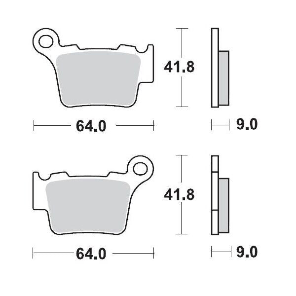 MOTO-MASTER BRAKE PAD OFFROAD SINTER PRO RACING GP 94412