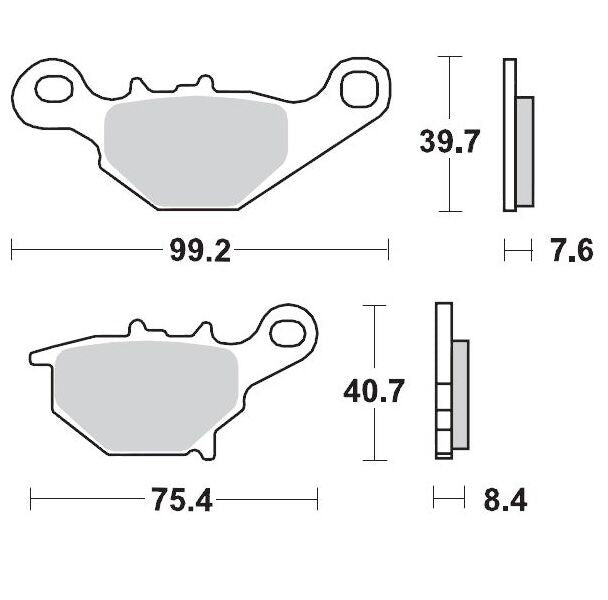MOTO-MASTER BRAKE PAD OFFROAD SINTER PRO RACING 94811