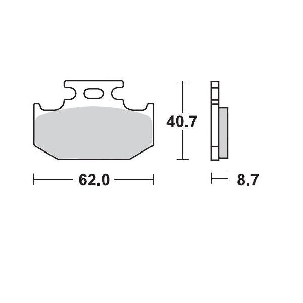 MOTO-MASTER BRAKE PAD OFFROAD SINTER PRO RACING 92211