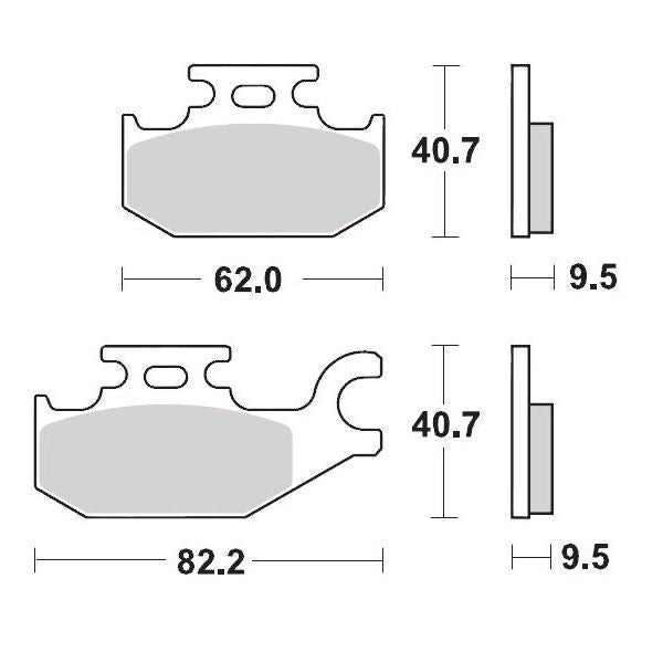 MOTO-MASTER BRAKE PAD ATV SINTER PRO RACING 94211