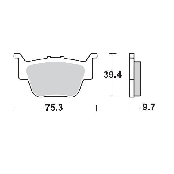 MOTO-MASTER BRAKE PAD ATV SINTER PRO RACING 95111
