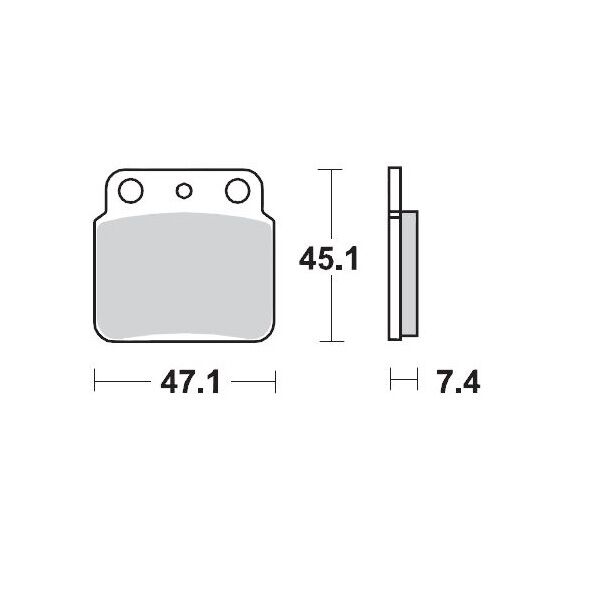 MOTO-MASTER BRAKE PAD ATV SINTER PRO RACING 95211