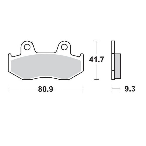 MOTO-MASTER BRAKE PAD ATV SINTER PRO RACING 95811