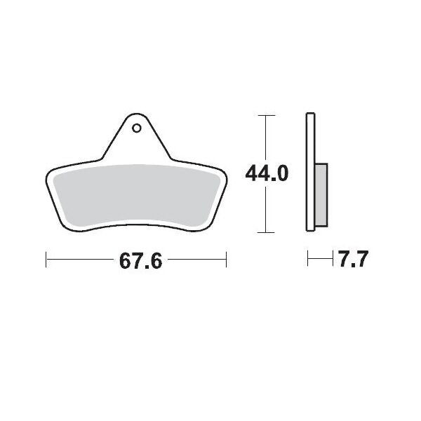 MOTO-MASTER BRAKE PAD ATV SINTER PRO RACING 96811