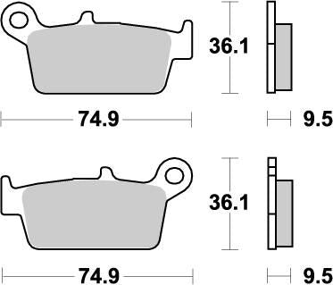 MOTO-MASTER BRAKE PAD OFFROAD NITRO 91821