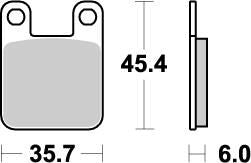 MOTO-MASTER BRAKE PAD OFFROAD NITRO 90521