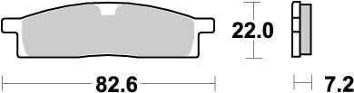 MOTO-MASTER BRAKE PAD OFFROAD NITRO 91221