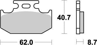 MOTO-MASTER BRAKE PAD OFFROAD NITRO 92221