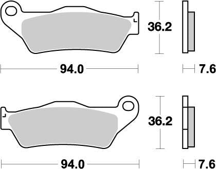 MOTO-MASTER BRAKE PAD OFFROAD NITRO 93021