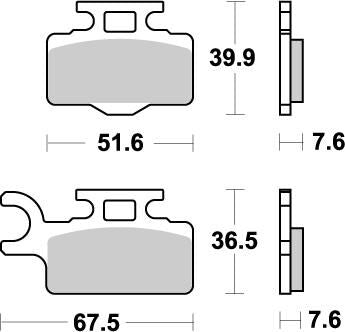 MOTO-MASTER BRAKE PAD OFFROAD NITRO 94121