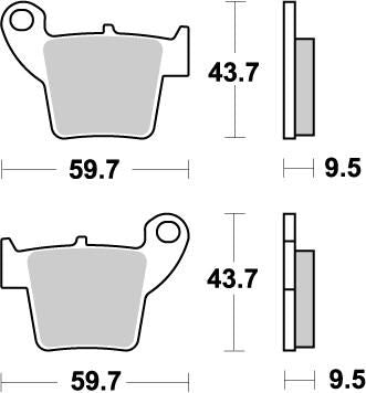 MOTO-MASTER BRAKE PAD OFFROAD NITRO 94321