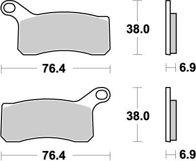 MOTO-MASTER BRAKE PAD ATV NITRO 96521