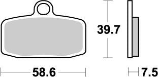 MOTO-MASTER BRAKE PAD OFFROAD NITRO 97421