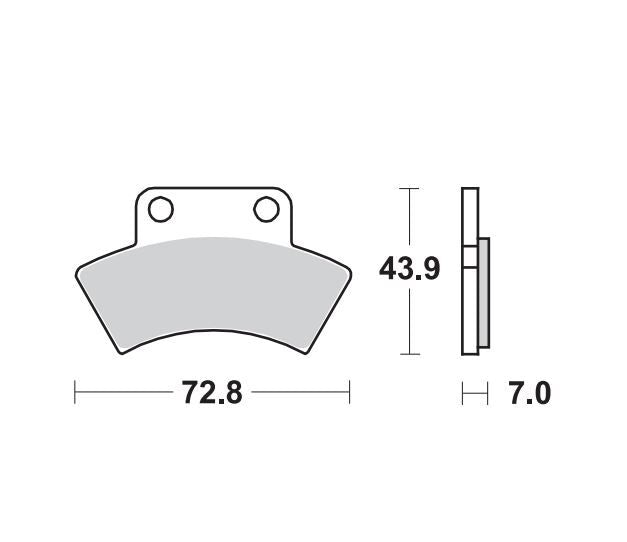 MOTO-MASTER BRAKE PAD ATV NITRO 97621
