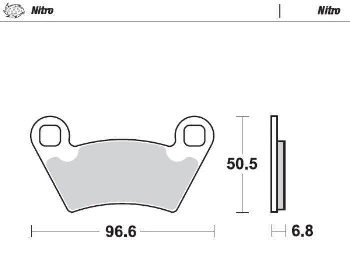 MOTO-MASTER BRAKE PAD ATV NITRO 98221