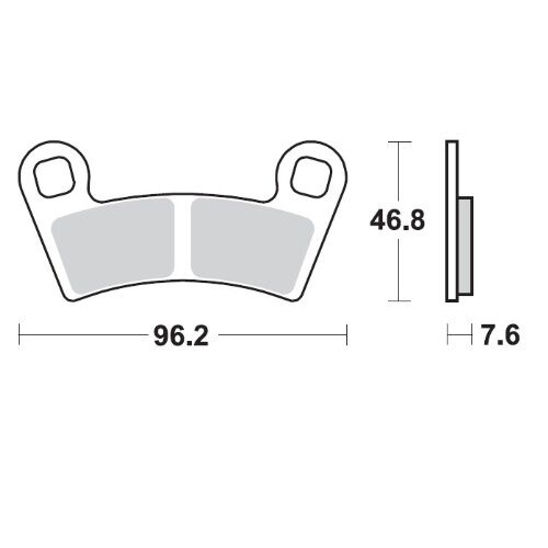 MOTO-MASTER BRAKE PAD ATV NITRO 98521